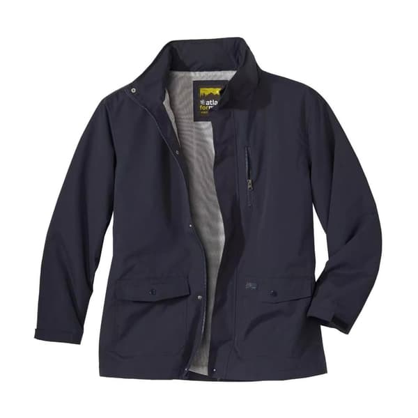 Atlas For Men Mens Microfibre Water Repellent Windbreaker Navy XL