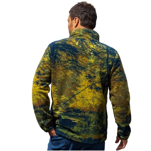 Atlas For Men Mens Bear All-Over Print Fleece Jacket