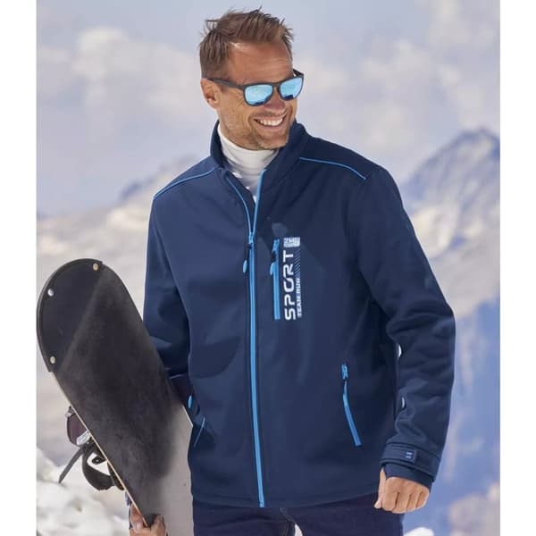 Atlas For Men Mens Water Repellent Sports Soft Shell Jacket