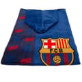 Miniatyrbillede 2 af 2: Barcelona FC Håndklæde med hætte med børnenes/barnenes våbenskjold