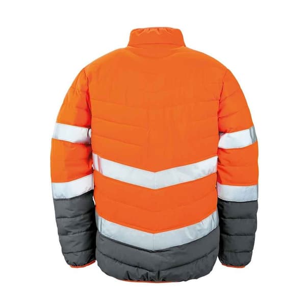 SAFE-GUARD by Result Vadderad säkerhetsjacka i Hi-Vis för män