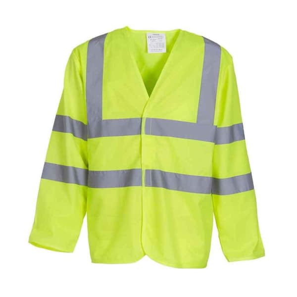 Yoko Unisex Adult Hi-Vis Long-Sleeved Waistcoat