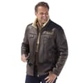 Miniatyrbilde 2 av 2: Atlas For Men Mens Aviator Faux Suede Jacket