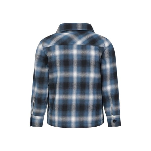 Mountain Warehouse Barn/Kids Stream Rutig Borg Fodrad Skjortjacka med hel dragkedja