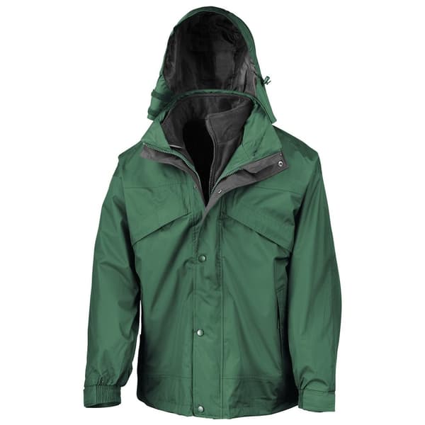 Result Mens Fleece Lined 3 in 1 Waterproof Jacket
