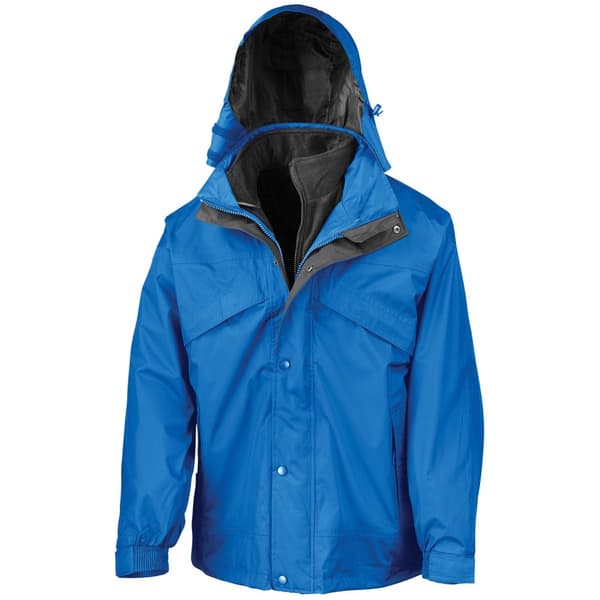 Result Mens Fleece Lined 3 in 1 Waterproof Jacket