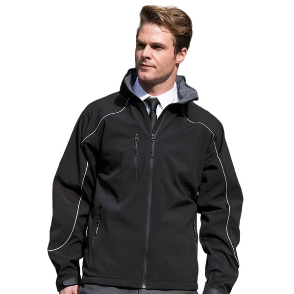 WORK-GUARD by Result Mens Ice Fell Hooded Soft Shell Jacket