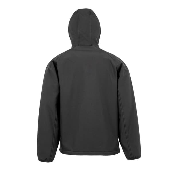 Result Mens Hooded 3 Layer Recycled Soft Shell Jacket