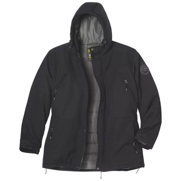 Atlas For Men Mens Softshell Hooded Parka Black 4XL