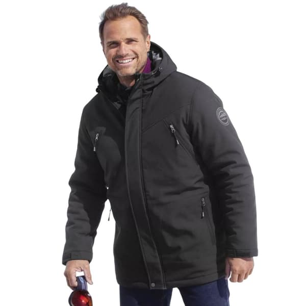 Atlas For Men Parka med huva i softshell för herrar
