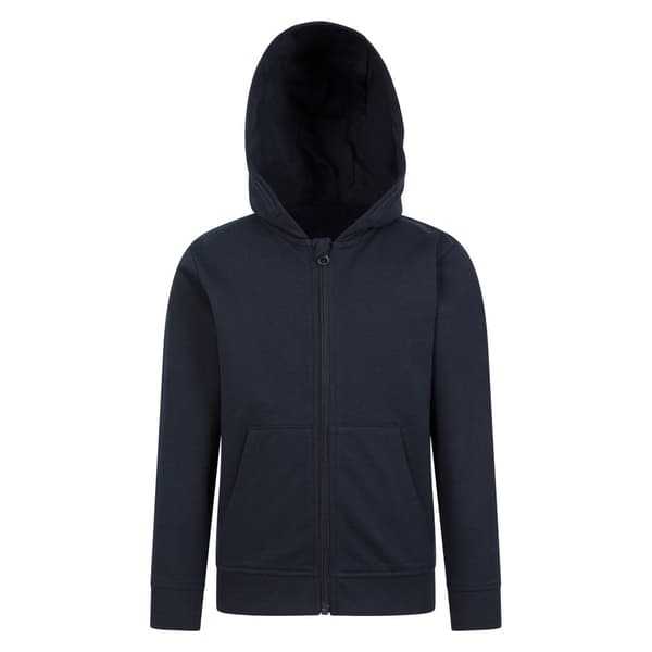 Mountain Warehouse Barn/Kids Essentials Hoodie med hel dragkedja Navy 2-3 Years