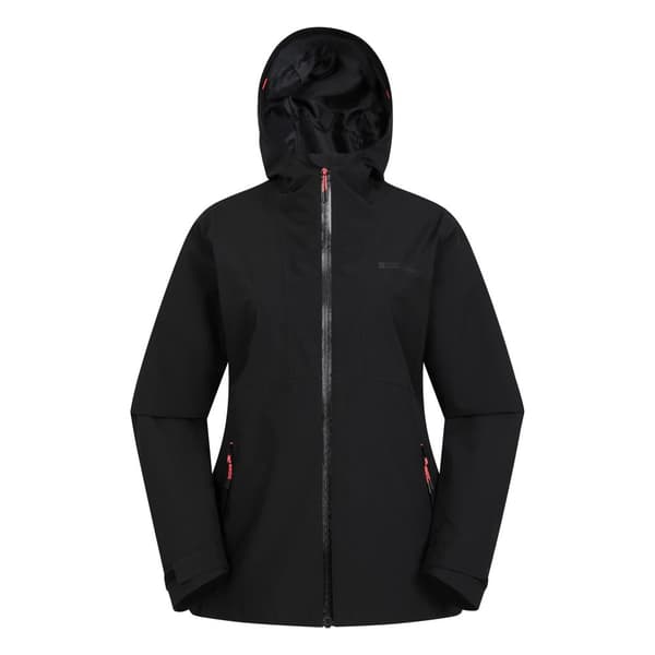 Mountain Warehouse Womens/Ladies Rook Waterproof Jacket Black 12 UK