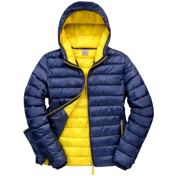 Result Urban Vadderad Snow Bird-jacka för damer/kvinnor Navy/Yellow 14 UK