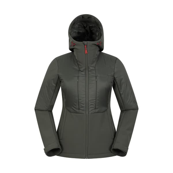 Mountain Warehouse Vadderad Machina Hybrid-jacka för damer/kvinnor Khaki Green 10 UK