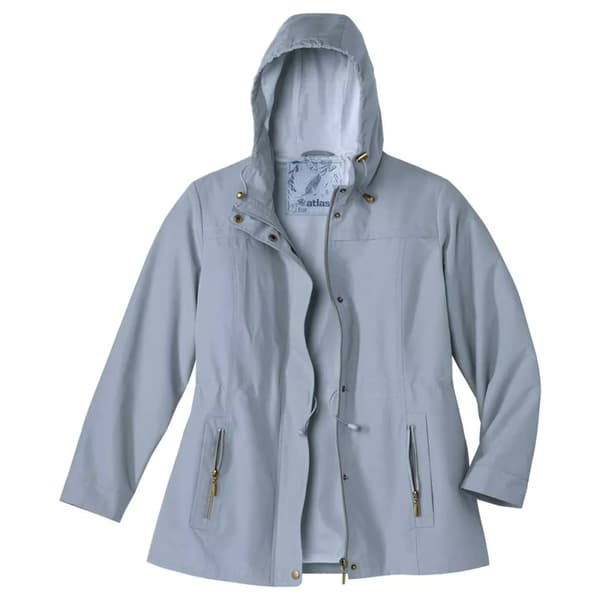 Atlas for Women Vattenavvisande, vindtät parkas för dam och dam Blue 16 UK - 18 UK