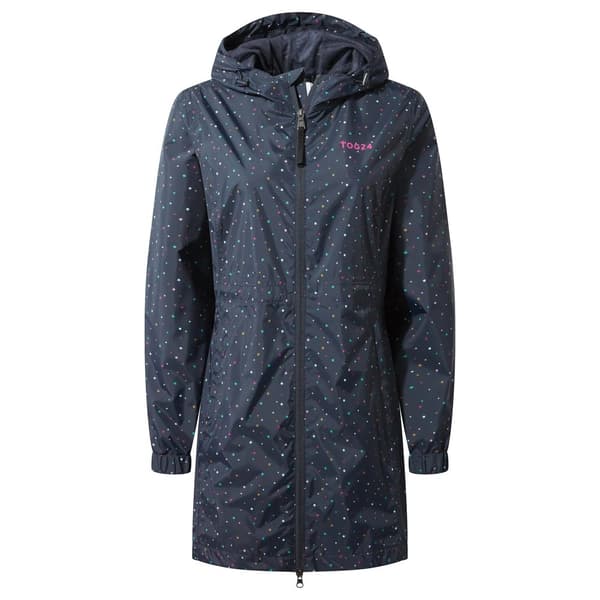 TOG24 Womens/Ladies Kilnsey Scattered Star Waterproof Jacket Dark Indigo 22 UK