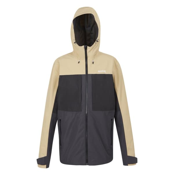 Regatta Maland vattentät jacka för herrar Oat/Black L
