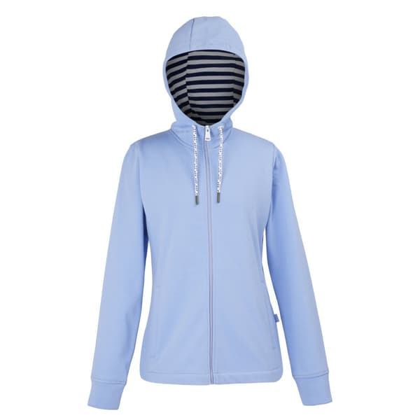 Regatta Womens/Ladies Bayletta Striped Lining Full Zip Hoodie Hydrangea Blue 20 UK