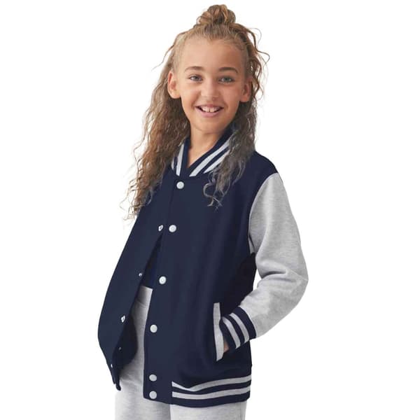 Awdis Childrens/Kids Varsity Jacket
