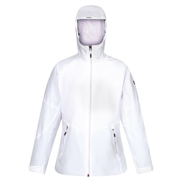 Regatta Womens/Ladies Raddick II Waterproof Jacket White/Lilac Frost 10 UK