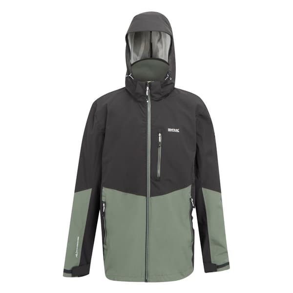 Regatta Bosfield II vattentät jacka för herrar Agave Green/Ash/Marshmallow XL