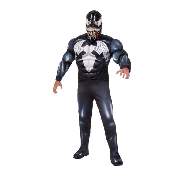 Venom Mens Deluxe Costume Black/White XL