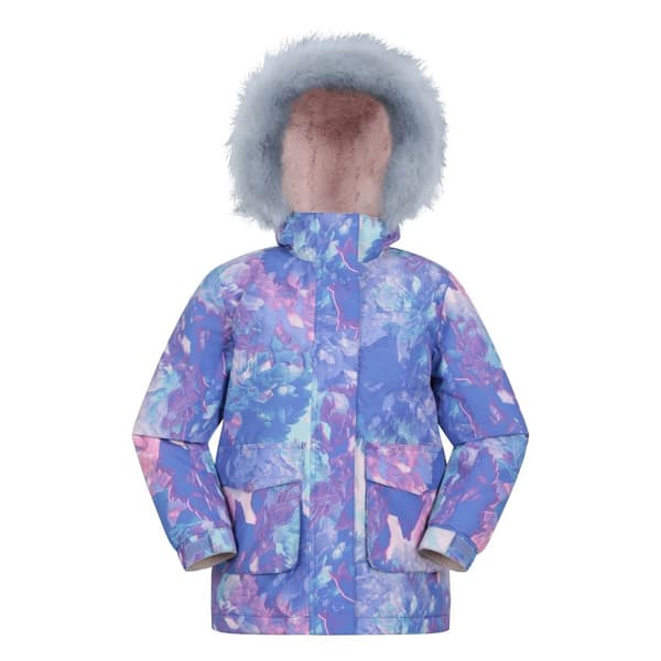 Mountain Warehouse Childrens/Kids Ranger All-Over Print Water Resistant Jacket Lilac 11-12 Years