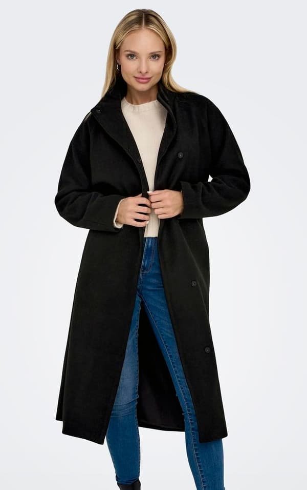 Only - onlEmma High Neck Coat Svart L