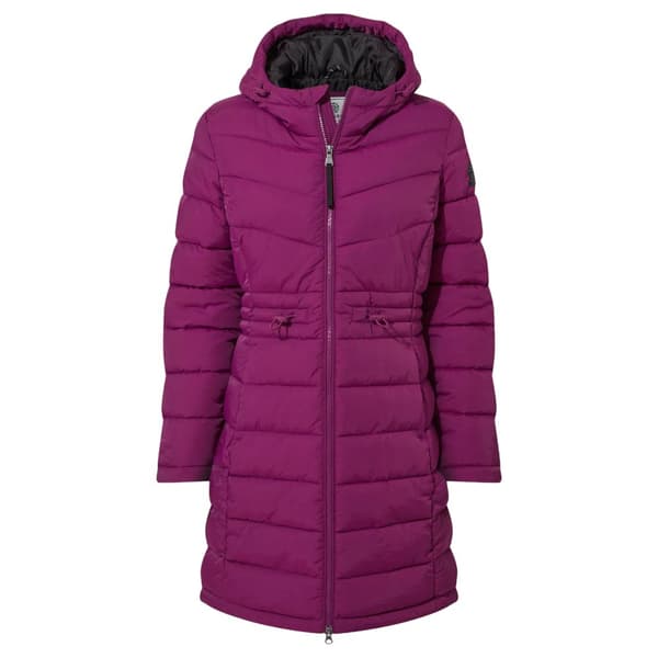 TOG24 Orton vadderad parkas för damer/damer Purple Berry 22 UK