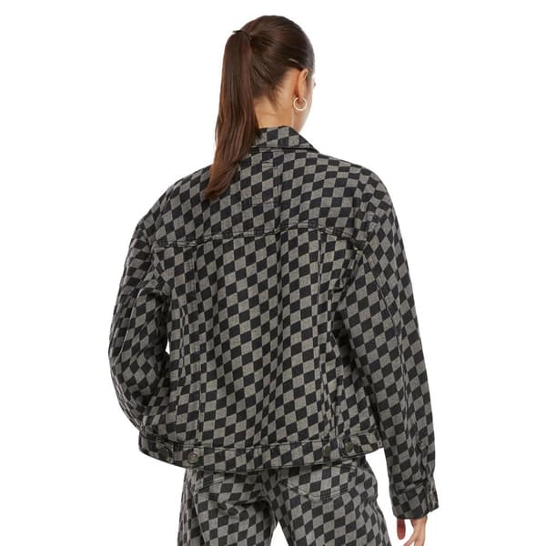 Urban Classics Womens/Ladies 80s Laser Check Oversized Denim Jackets