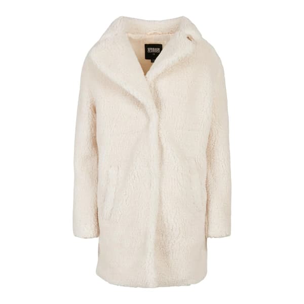 Urban Classics Womens/Ladies Sherpa Oversized Coat White Sand 5XL