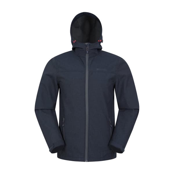 Mountain Warehouse Mens Reykjavik Softshell Windproof Jacket Navy XS