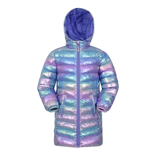 Mountain Warehouse Vadderad långhalsad jacka Florence för barn/unga Iridescent 11-12 Years