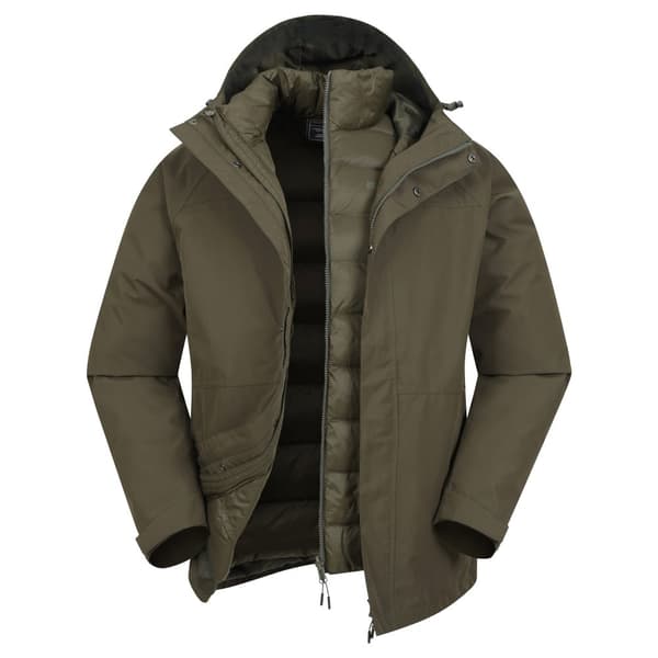 Mountain Warehouse Mens Alaskan 3 In 1 Waterproof Jacket
