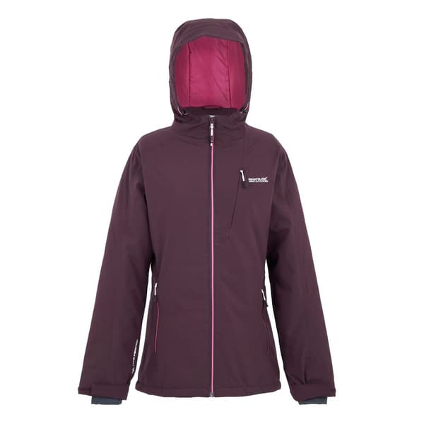 Regatta Womens/Ladies Highton IV Plain Stretch Padded Jacket Deep Plum 8 UK