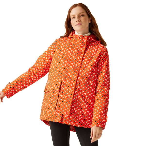 Regatta Womens/Ladies Orla Kiely Clover Mid Length Waterproof Jacket