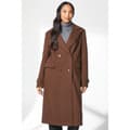Miniatyrbillede 3 af 3: Principles Womens/Ladies Faux Wool Double-Breasted Trench Coat