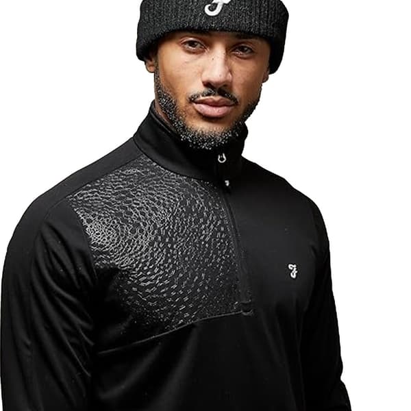 Farah Mens Abbott Quarter Zip Jacket