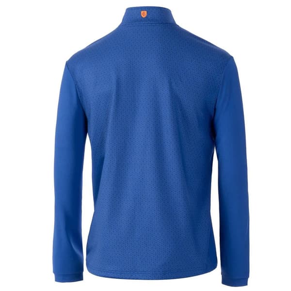 Island Green Mens Abstract Zip Neck Golf Base Layer Top