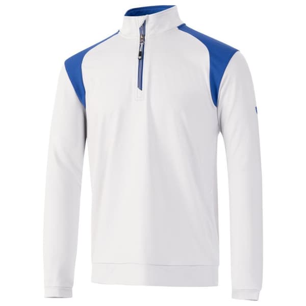 Island Green Mens Colour Block Panelled Golf Top Layer