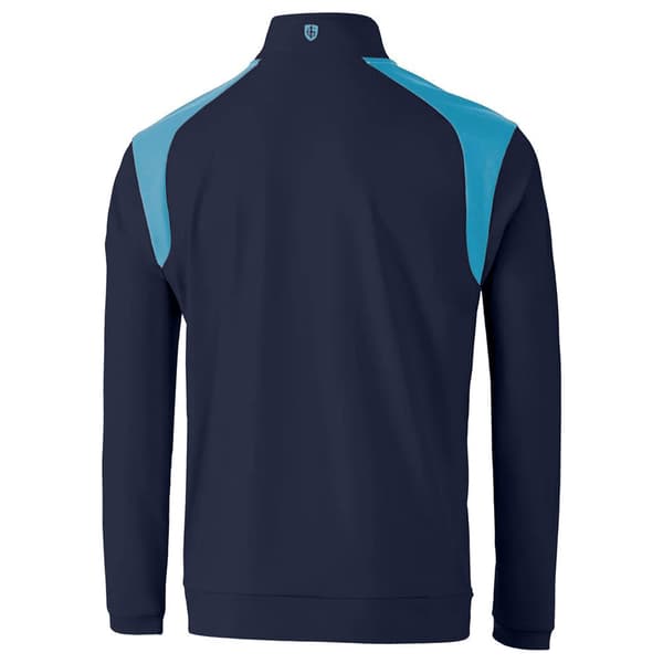 Island Green Mens Colour Block Panelled Golf Top Layer
