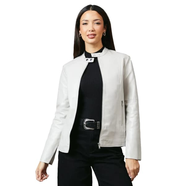 Principles Womens/Ladies Faux Leather Collar Detail Jacket