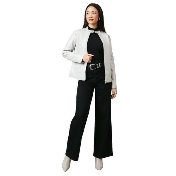Principles Womens/Ladies Faux Leather Collar Detail Jacket