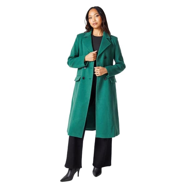 Principles Womens/Ladies Midi Faux Wool Double-Breasted Fitted Coat