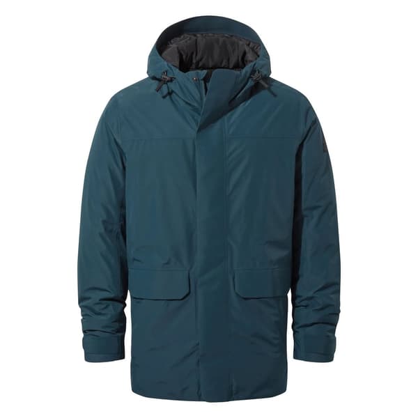 TOG24 Mens Pawter Down Waterproof Parka Petrol Green 4XL
