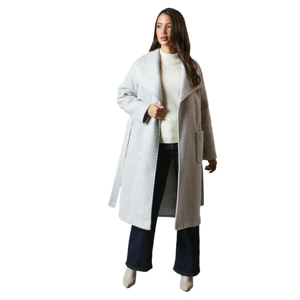 Principles Womens/Ladies Belted Shawl Collar Coat Cream 14 UK