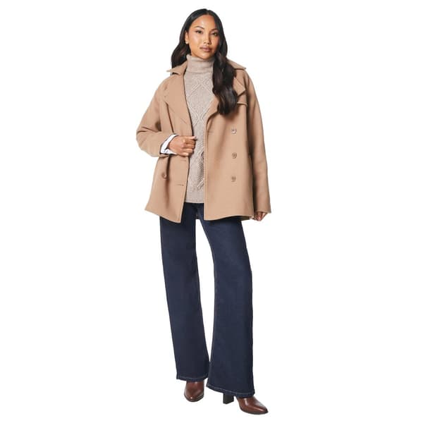Principles Womens/Ladies Wool Double-Breasted Short Trench Coat