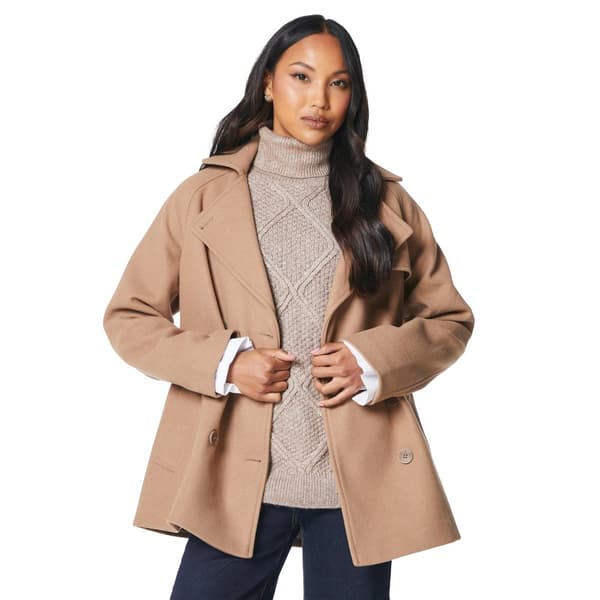Principles Womens/Ladies Wool Double-Breasted Short Trench Coat