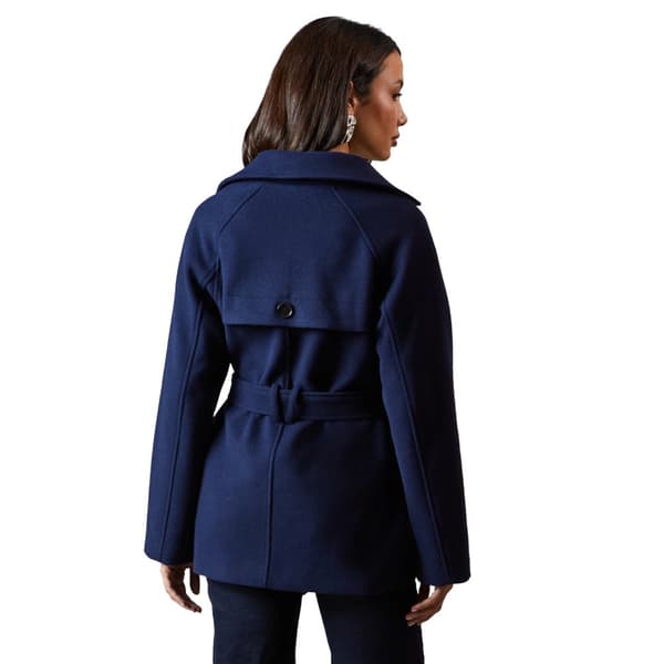 Principles Womens/Ladies Wool Double-Breasted Short Trench Coat