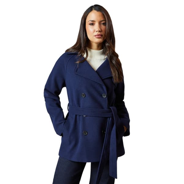 Principles Womens/Ladies Wool Double-Breasted Short Trench Coat